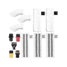 Accessories for Steam Cleaner Easyfix Sc1 Sc2 Sc4 Sc5, Microfibre Cloth Cleaning Brush Set Replacement Parts - JA