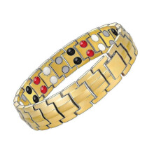 (Gold) Ultra Strength Magnetic Therapy Bracelet - Arthritis Pain Relief And Carpal Tunnel Magnetic Bracelets For Men Free Shipping