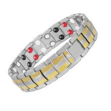 (Gold 2) Ultra Strength Magnetic Therapy Bracelet - Arthritis Pain Relief And Carpal Tunnel Magnetic Bracelets For Men Free Shipping