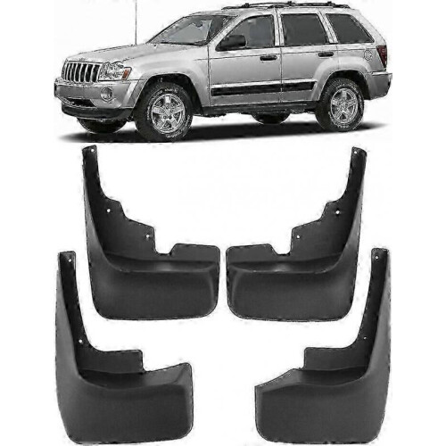 Front & Rear Splash Guards Mud Flaps for 2005-2010 Jeep Grand Cherokee