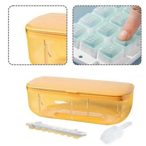 Promotional sales Silicone Ice Cube Tray with Lid Container & Scoop 2