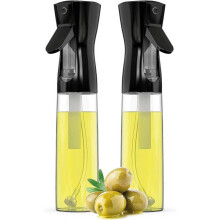 Promotional sales 2 Pieces Kitchen Oil Sprayer 300ml Oil Dispenser Oil and Vinegar Sprayer for Cooking, Black