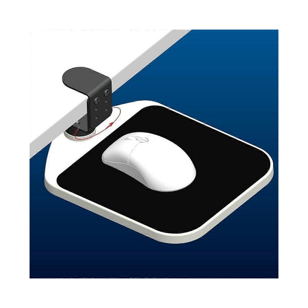 New product,Rotating Ergonomic Mouse Pad Platform Under Desk Ergonomic Wrist (white)