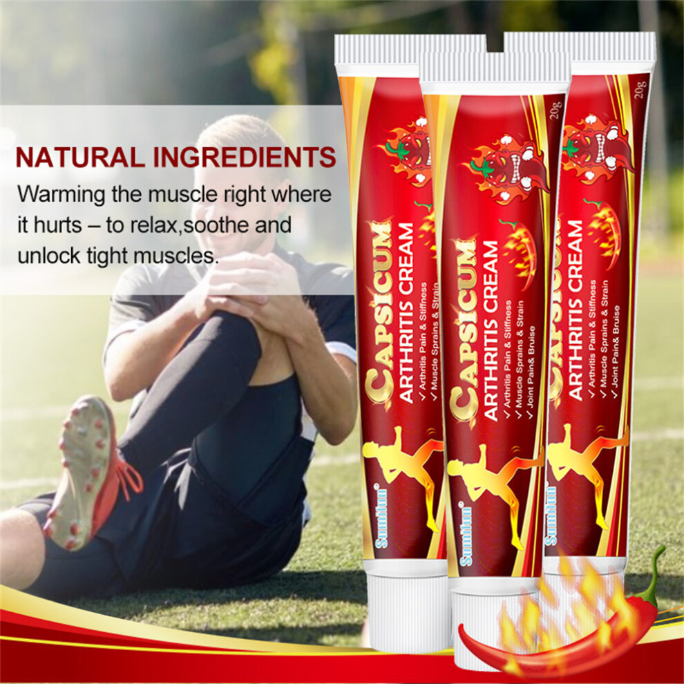 3X Capsicum Arthritis Cream Hot Rheumatoid Arthritis Joint Knee Pain Relief-image-OPC-PHXDGC6-NEW