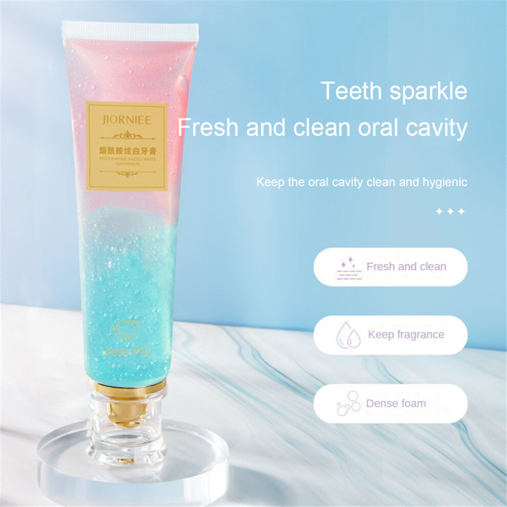 2X Niacinamide Whitening Toothpaste, Natural Niacinamide Toothpaste,Teeth Whitening Peach
