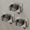 Bathroom Hook, Self Adhesive Wall Broom Hook 4 Pieces 8X6.7X4.5CM 4