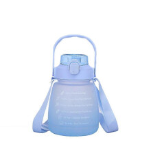 Cute Water Bottles with Straw, Portable Sports Big Belly Water Bottle, Large Capacity kawaii Bottles