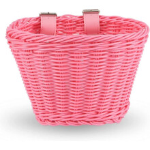 Bike Basket for 12-16 Kids Bicycle, Balance Bike, Tricycle,Scooter,pink