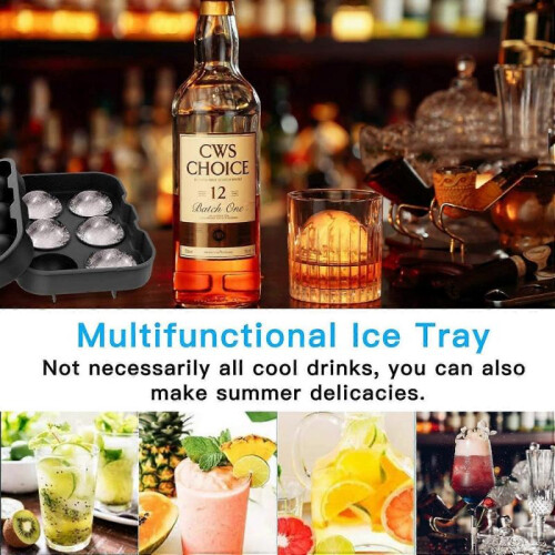 Silicone Ice Cube Tray, Large Ice Cube with Lid, Set of 2 Easy Release Ice Cubes, Ice Cube 1