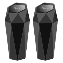 Car Trash Can with Lid Vehicle Auto Car Garbage Can Mini Garbage Bin
