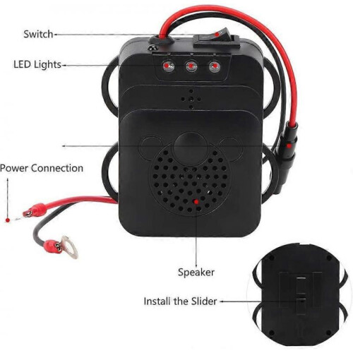 Rodent Exterminator Ultrasonic Mouse Repeller LED Strobe Light Car Electronic Mouse Repeller Car Mouse Repeller 1