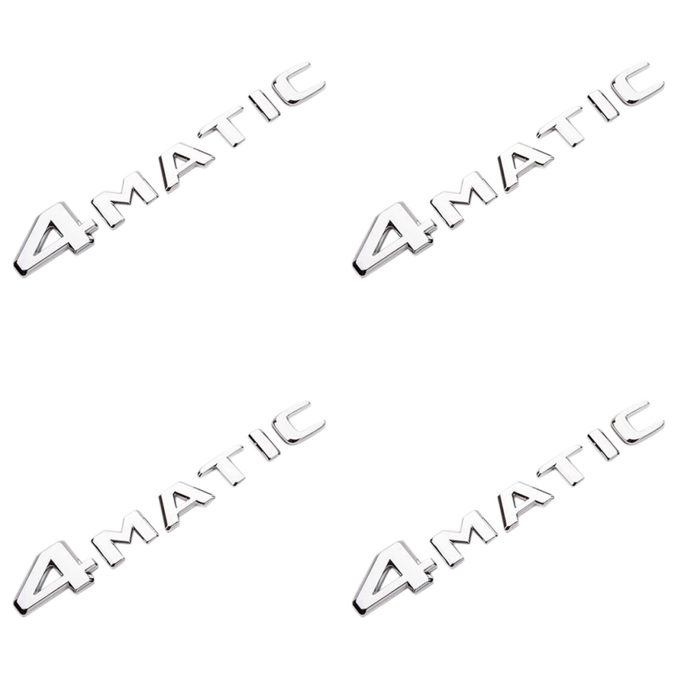 Auto Trunk Door Bumper Badge Decal Emblem For - Silver 4851117177514