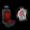 2X Heated Car  Cushion - Auto  Cover Warmer Auto Headed with Lumbar Support 7