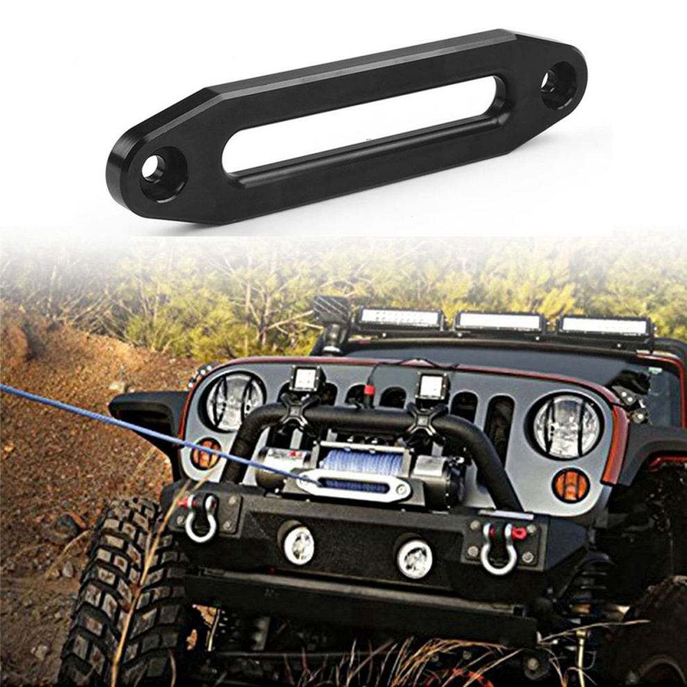 10 Inch 12000 Winch Rope Guide Hawse Aluminum Fairlead Black 4851117182655