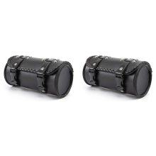 Motorcycle Fork Bag PU Leather Bicycle Handlebar Tool Pouch,Universal