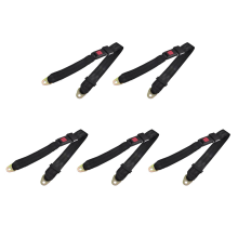 Black Adjustable Two Point Auto Car Safety Seat Belt Lap Seatbelt