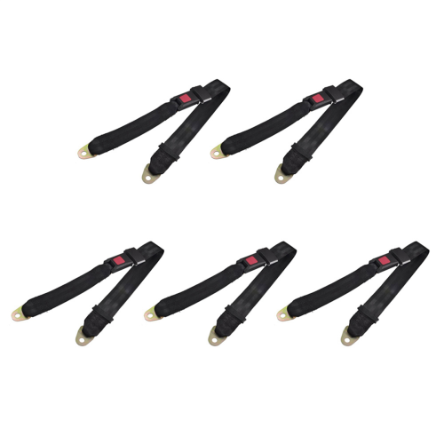 Black Adjustable Two Point Auto Car Safety Seat Belt Lap Seatbelt