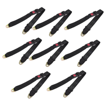 Black Adjustable Two Point Auto Car Safety Seat Belt Lap Seatbelt