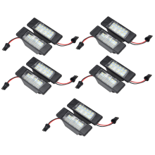 2Pcs Car 18Leds License Plate Lights Plastic for