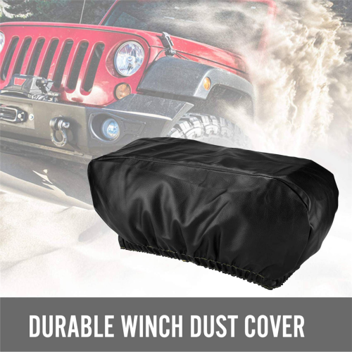 Winch Cover Heavy Duty Waterproof Winch Protection Cover Dust-Proof 1