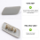 Front Bumper Headlight Washer Cover Water Jet Cap For 4