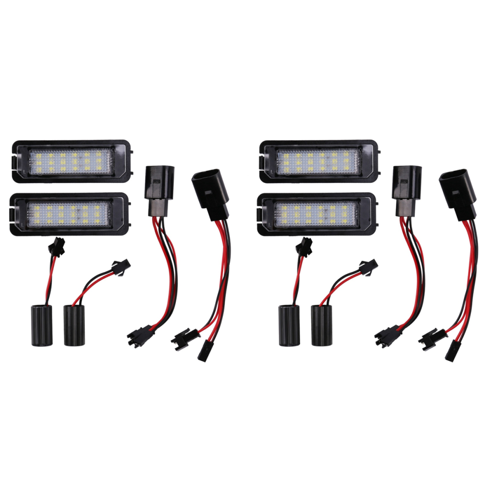 2Pcs 12V Led Number License Plate Lamps For Golf 4 5 6 7 Light 4851117192906