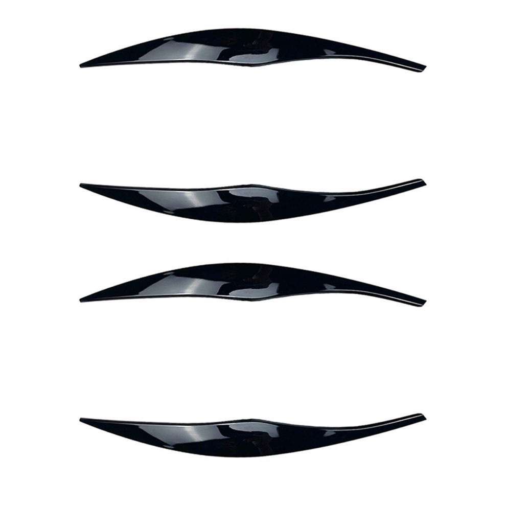 Car Glossy Headlights Eyebrows Eyelids Cover For 3 Series Black 4851117194672
