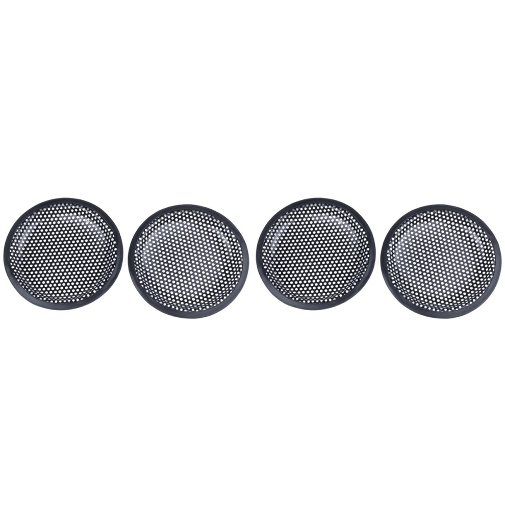 6.5Inch Metal Mesh Round Car Woofer Cover Speaker Grill 2 Pcs Black 4851117194856