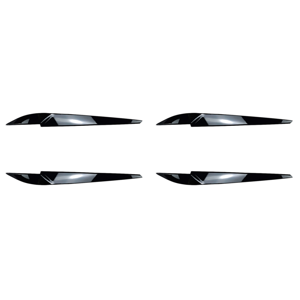 Headlight Eyebrow For X5 X6 F15 F16 2014-18 Gloss Black 4851117194436