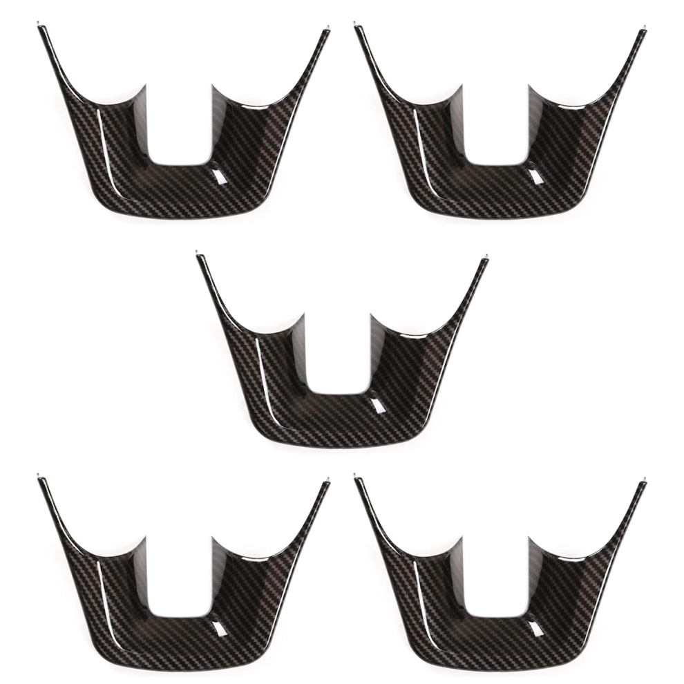 Steering Wheel Cover Trim For Fortuner 2016-2022 Carbon Fiber 4851117197758