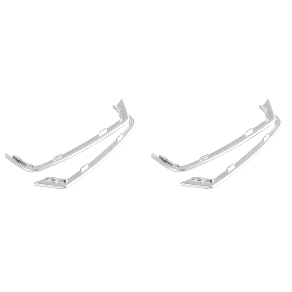 Door Tweeter Slot Plug Stickers For 5 Series F10 F11 2011-2013 Silver 4851117101519