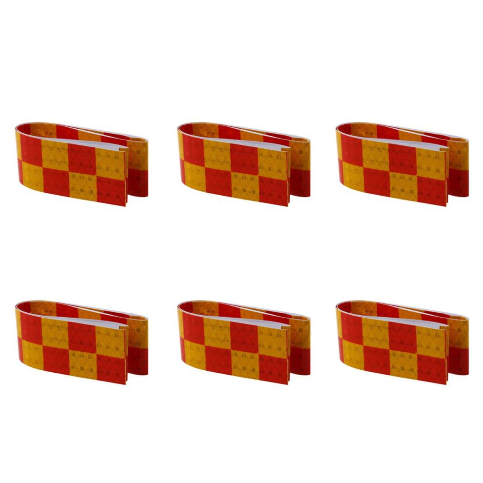 1M Reflective Safety Warning Conspicuity Tape Sticker, + Red/Yellow 4851117198472