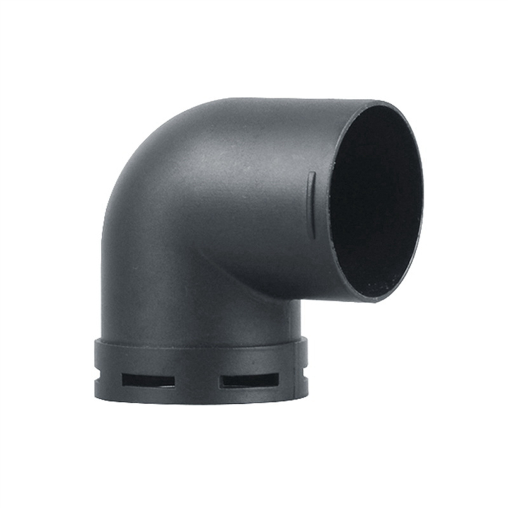60Mm Car Heater Air Ducting Pipe Elbow Outlet Connector Plastic Black 4851117104671
