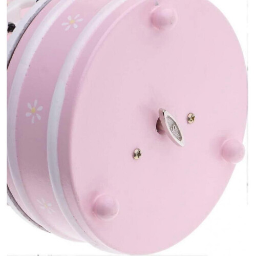 Beautiful Carousel Music Box Music Box Clock Movement Toy Pink - 2
