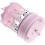 Beautiful Carousel Music Box Music Box Clock Movement Toy Pink - 2