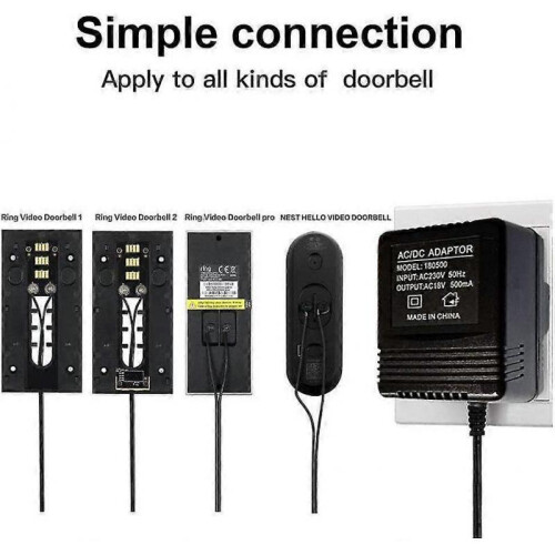Power Adapter for Nest Hello Video Doorbell, Video Doorbell Video Intercom 1