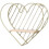 Metal Wall Shelf - Wrought Iron Heart Shaped Storage Wall Bracket - 32 * 30 * 9Cm 1