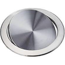 Steel Trash Flip Lid Trash Cover Flush Built-in Balance Swing Flip Trash Lid for Kitchen Countertops