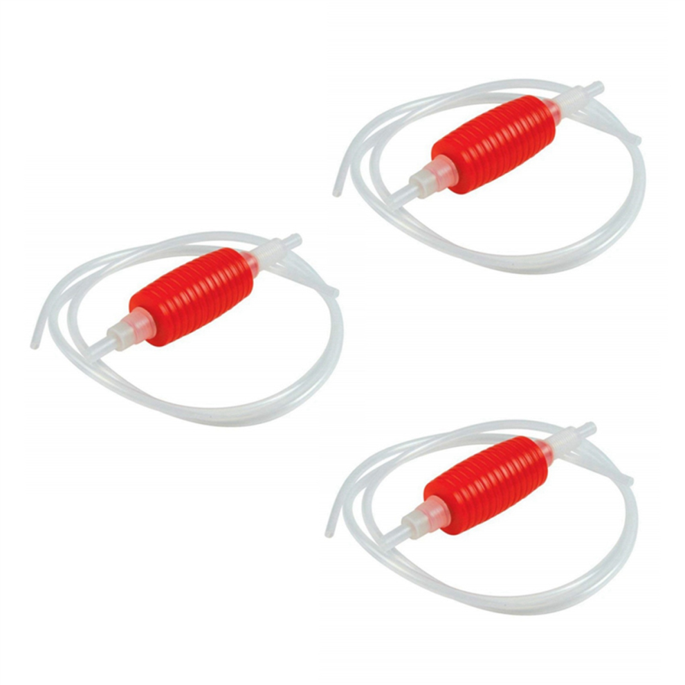 1.9 Meter Syphon Tube Hand Fuel Pump Gasoline Siphon Hose Gas Oil Red 4851340651867