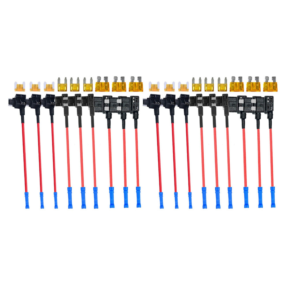 3 Types Add-A-Circuit Adapter & Fuse Kit -Tap Fuse Holder With Fuse 4851340654899