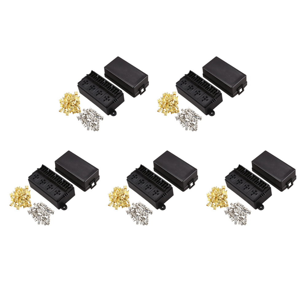 12 Way Fuse Holder With Spade Terminals For Car Truck Trailer Boat 4851340654738