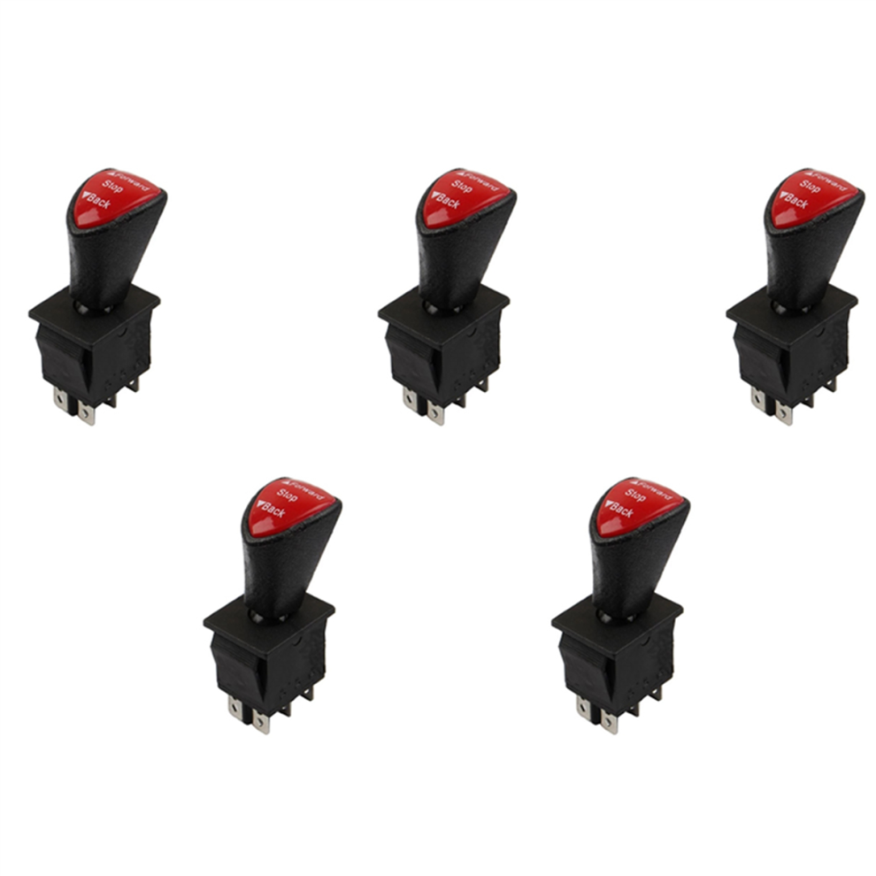 Forward-Stop-Back Dpdt 6Pin Latching Slide Rocker Switch Kcd4-604-6P 4851340661262