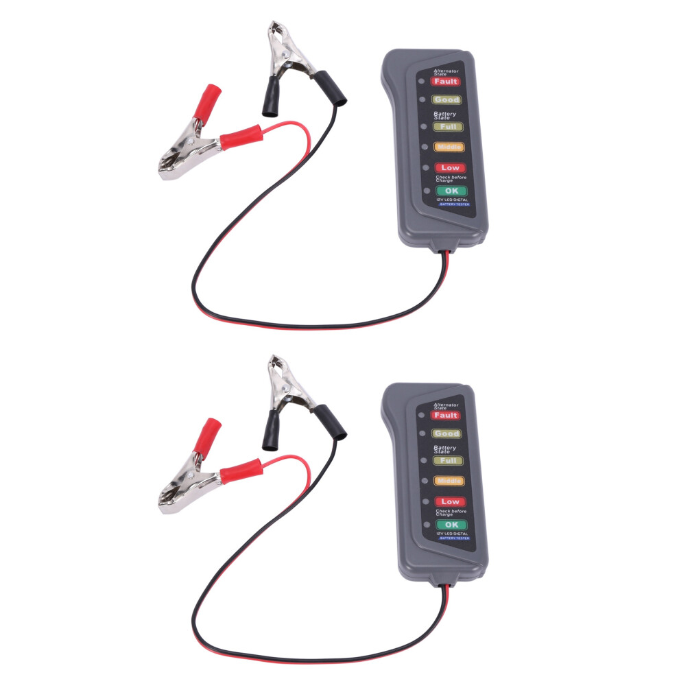 12V Car Battery & Alternator Tester - Charging (Led Indication) 4851340666670