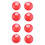 8Pcs for Turn Signal Light Indicator Lens Cover Red 1