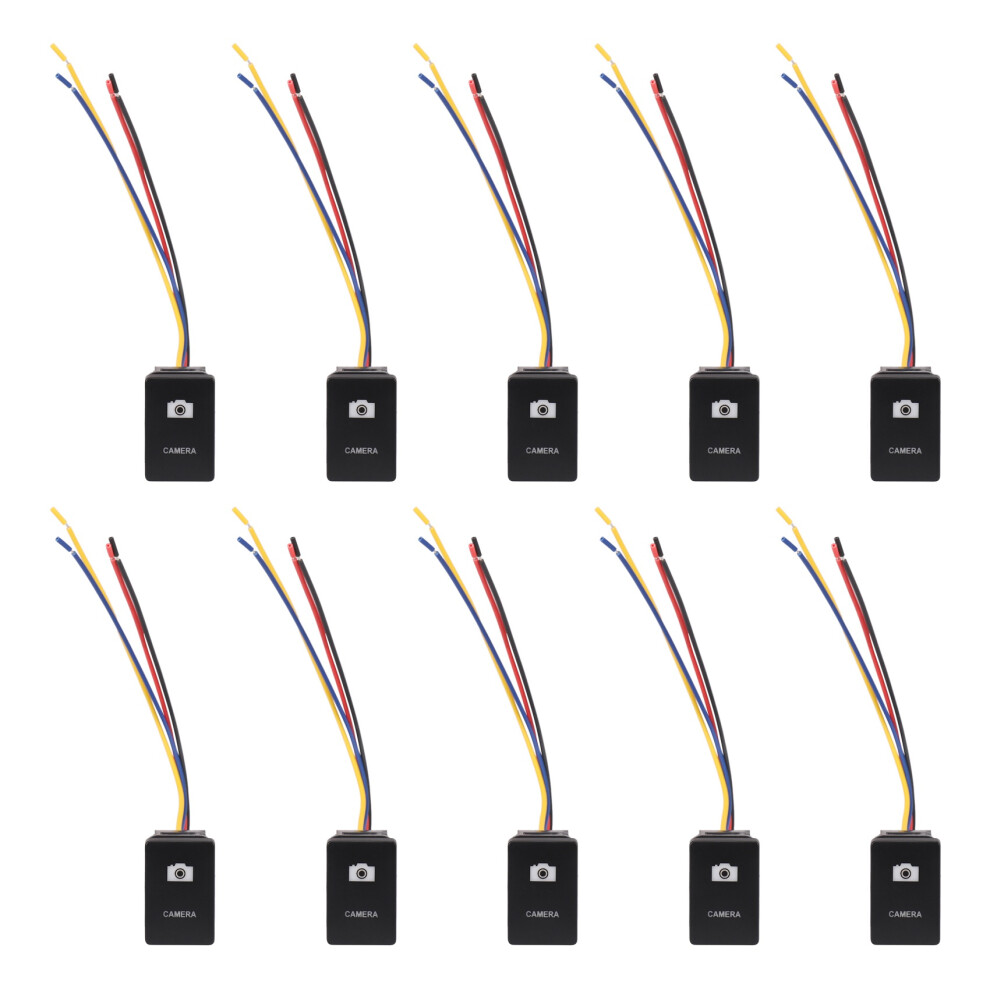 33X22mm 12V Led Illuminated Switch On/Off For Blue/Black 4851340666106