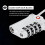 Luggage Locks , [Newest Version] [2 Pack] 4 Digit Combination Travel 14cm Flexible Cable Combination 2
