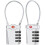 Luggage Locks , [Newest Version] [2 Pack] 4 Digit Combination Travel 14cm Flexible Cable Combination 1