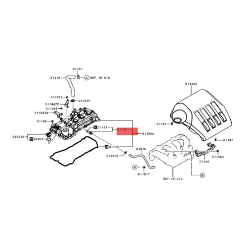 PCV Valve for Eclipse ASX V97 2