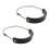 2X Motorcycle Protector Fit 100Mm-160Mm Oval Exhaust for Yzf 1