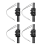 Universal Motorcycle Exhaust Muffler Drop Protection Guard Black 1